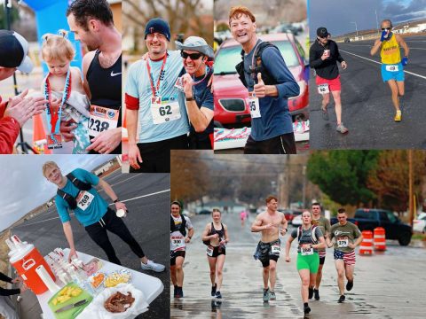 Community runners at the Sand Hollow race